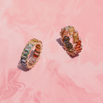 Load image into Gallery viewer, Baguette &amp; Diamond Confetti Eternity
